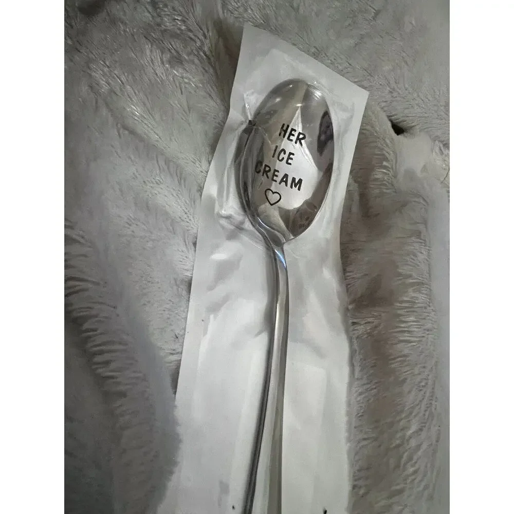 NEW Her Ice Cream Spoon Personalized Gift Wife Mother Bride Sister Daughter